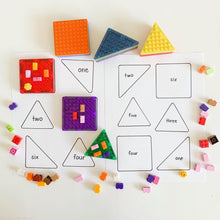 Load image into Gallery viewer, MAGBRIX® MAGNETIC BRICK TILE - RIGHT ANGLE TRIANGLE 12 PCS PACK
