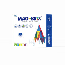 Load image into Gallery viewer, MAGBRIX® MAGNETIC BRICK TILE - ISOSCELES TRIANGLE 12 PCS PACK
