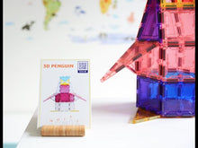 Load and play video in Gallery viewer, MAGBLOX® 18 CHALLENGE CARDS | Magnetic Tiles 9