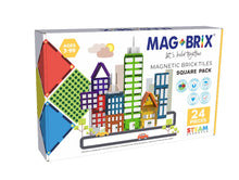 Load image into Gallery viewer, MAGBRIX® MAGNETIC BRICK TILE - SQUARE 24 PCS PACK
