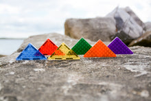 Load image into Gallery viewer, MAGBRIX® MAGNETIC BRICK TILE - RIGHT ANGLE TRIANGLE 12 PCS PACK
