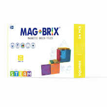 Load image into Gallery viewer, MAGBRIX® MAGNETIC BRICK TILE - SQUARE 24 PCS PACK
